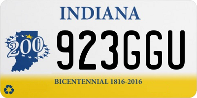 IN license plate 923GGU