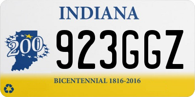 IN license plate 923GGZ
