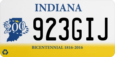 IN license plate 923GIJ