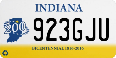 IN license plate 923GJU