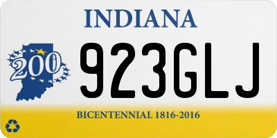 IN license plate 923GLJ
