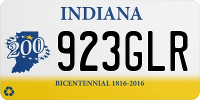 IN license plate 923GLR