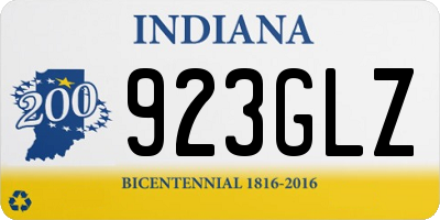 IN license plate 923GLZ