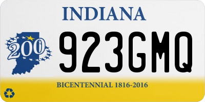 IN license plate 923GMQ