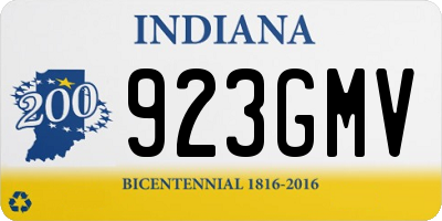 IN license plate 923GMV