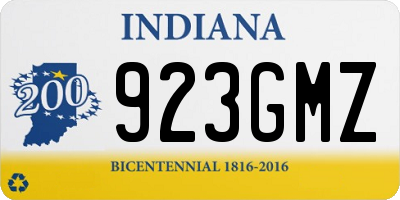 IN license plate 923GMZ