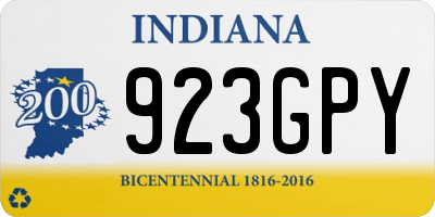 IN license plate 923GPY