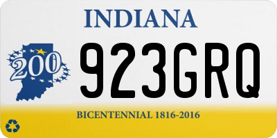 IN license plate 923GRQ