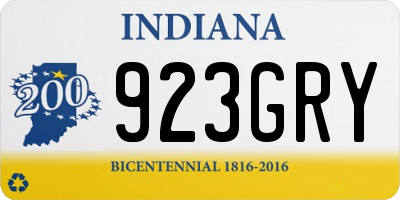 IN license plate 923GRY