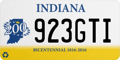 IN license plate 923GTI