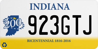 IN license plate 923GTJ
