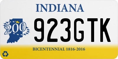 IN license plate 923GTK