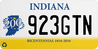 IN license plate 923GTN