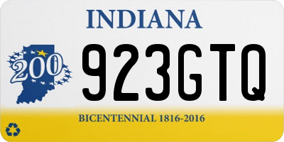 IN license plate 923GTQ