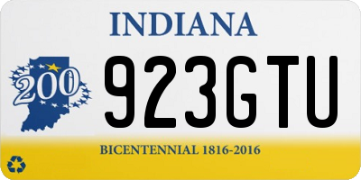 IN license plate 923GTU
