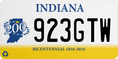 IN license plate 923GTW