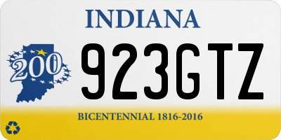 IN license plate 923GTZ