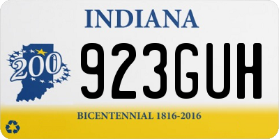 IN license plate 923GUH
