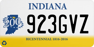 IN license plate 923GVZ