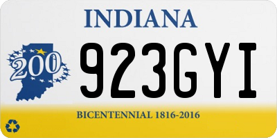 IN license plate 923GYI