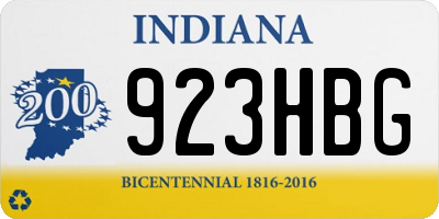 IN license plate 923HBG