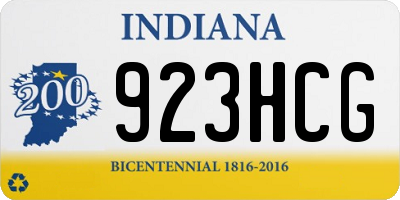 IN license plate 923HCG
