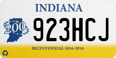 IN license plate 923HCJ