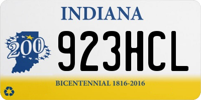 IN license plate 923HCL