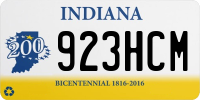 IN license plate 923HCM