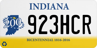 IN license plate 923HCR