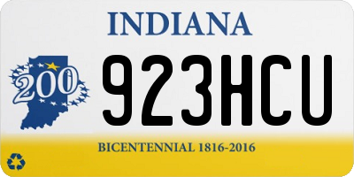 IN license plate 923HCU