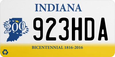 IN license plate 923HDA