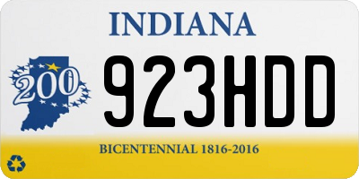 IN license plate 923HDD