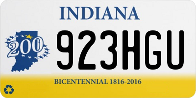 IN license plate 923HGU