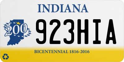 IN license plate 923HIA