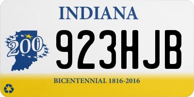 IN license plate 923HJB