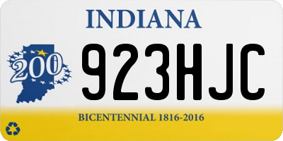 IN license plate 923HJC