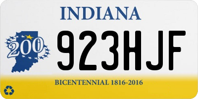 IN license plate 923HJF