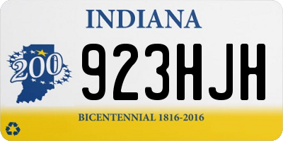 IN license plate 923HJH