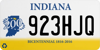 IN license plate 923HJQ