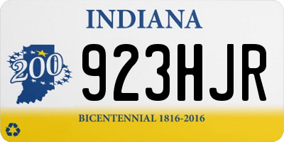 IN license plate 923HJR