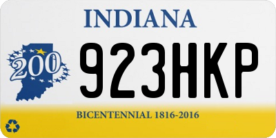 IN license plate 923HKP