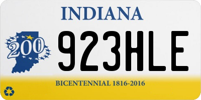 IN license plate 923HLE