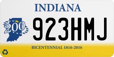 IN license plate 923HMJ