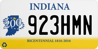 IN license plate 923HMN