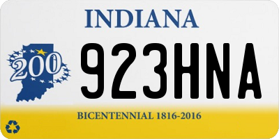IN license plate 923HNA