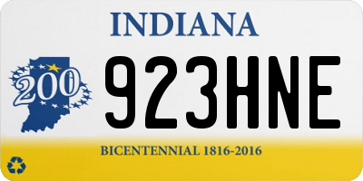 IN license plate 923HNE