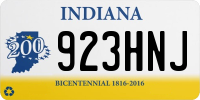 IN license plate 923HNJ