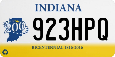 IN license plate 923HPQ