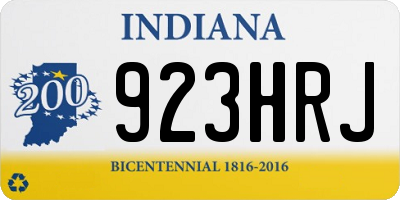 IN license plate 923HRJ
